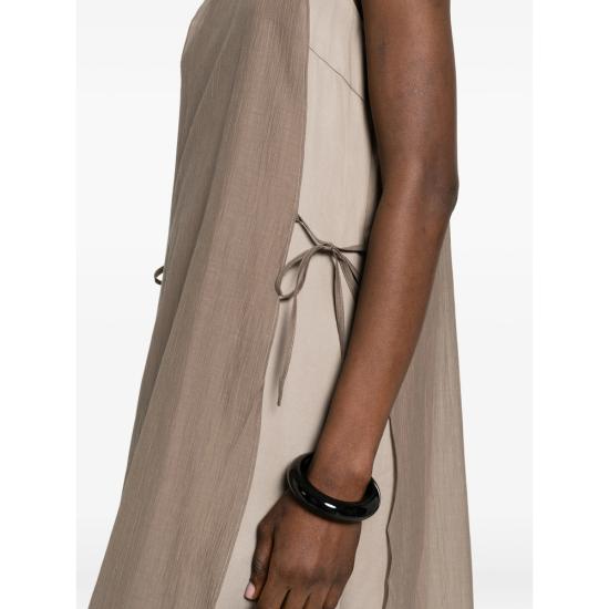 26SS 빅토리아 찬 미디 원피스 SS26097MO MOLE BROWN NEUTRALS - VIKTORIA CHAN