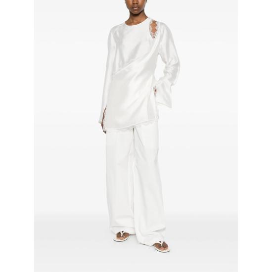 26SS 빅토리아 찬 긴팔 티셔츠 SS26102WH WHITE - VIKTORIA CHAN