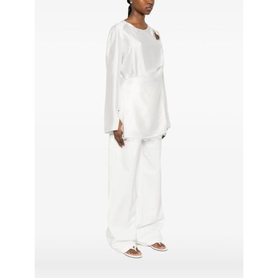 26SS 빅토리아 찬 긴팔 티셔츠 SS26102WH WHITE - VIKTORIA CHAN