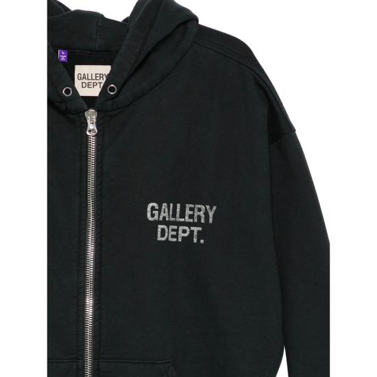 26SS 갤러리 디파트먼트 후드 티셔츠 OUT006 WBKHG BLACK GREY - GALLERY DEPT