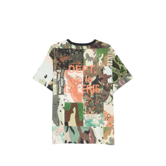 26SS 갤러리 디파트먼트 반팔 티셔츠 TOP012 PRPAT GREEN BROWN - GALLERY DEPT