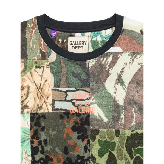 26SS 갤러리 디파트먼트 반팔 티셔츠 TOP012 PRPAT GREEN BROWN - GALLERY DEPT