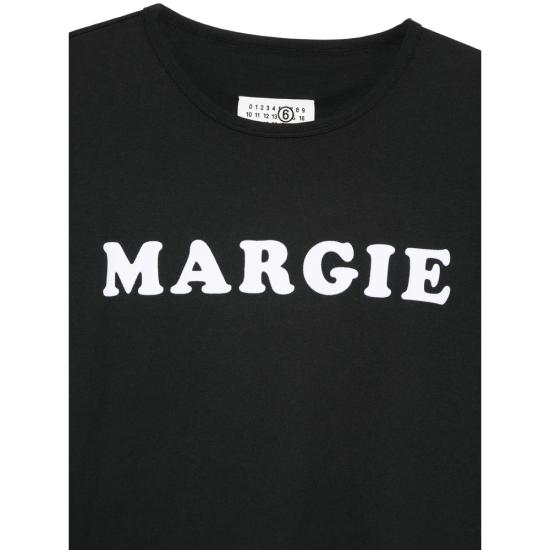 26SS MM6 메종마르지엘라 반팔 티셔츠 M20108 SH2GC0040 900 BLACK - MM6 MAISON MARGIELA