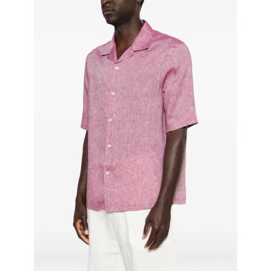 26SS 브루넬로 쿠치넬리 이지 핏 리넨 셔츠 MM6840615 C151 RED - BRUNELLO CUCINELLI