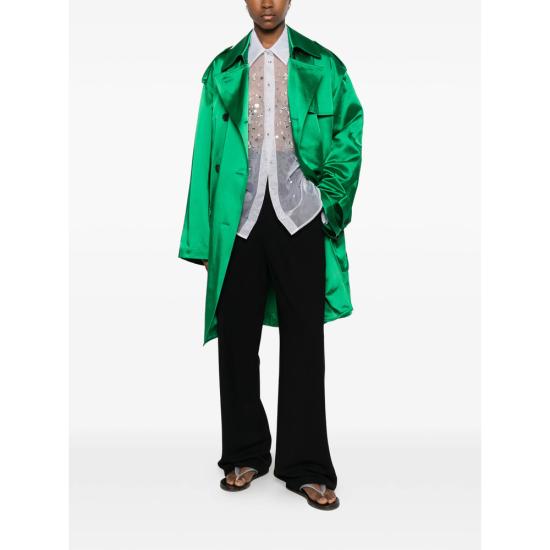 26SS 드리스 반 노튼 트렌치 코트 3304 010287 604 GREEN - DRIES VAN NOTEN