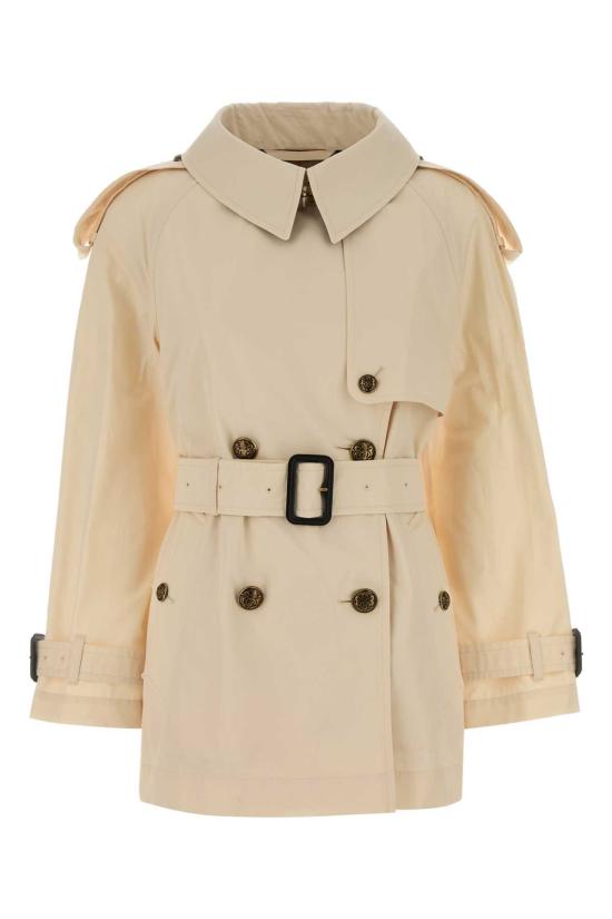 26SS 버버리 쇼츠 코튼 피츠로비아 트렌치 코트 8118705 C3997 White