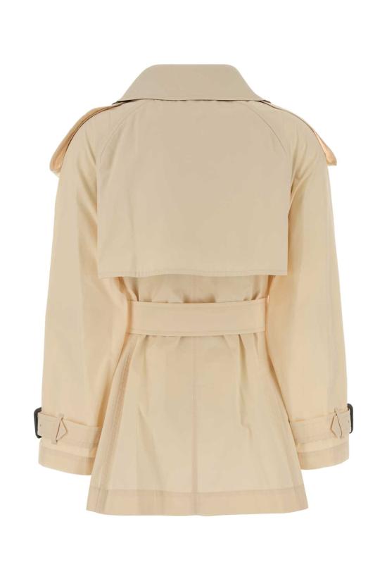 26SS 버버리 쇼츠 코튼 피츠로비아 트렌치 코트 8118705 C3997 White - BURBERRY