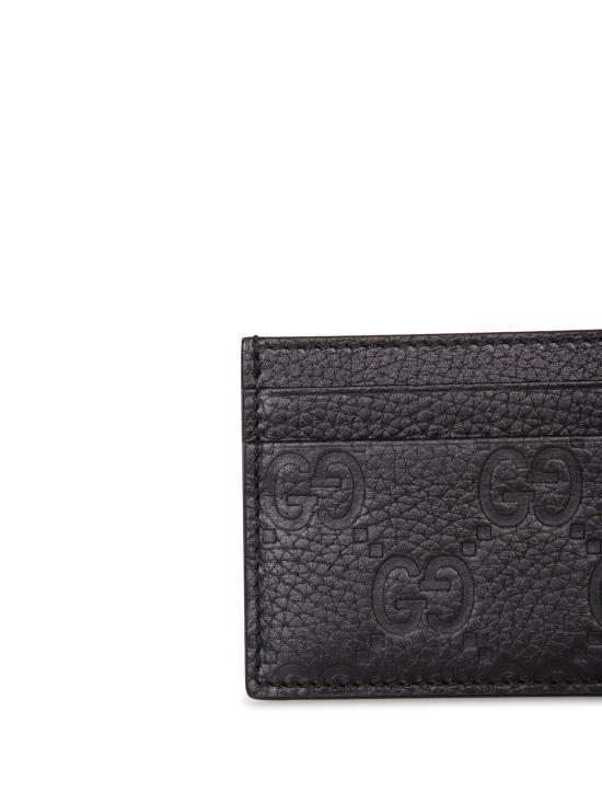 26FW 구찌 임프린트 카드 케이스 835151 AAE51 1000 Black - GUCCI