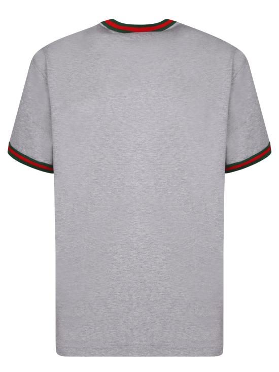26FW 구찌 엠브로이더리 코튼 저지 티셔츠 835640 XJHCW 1183 Grey - GUCCI