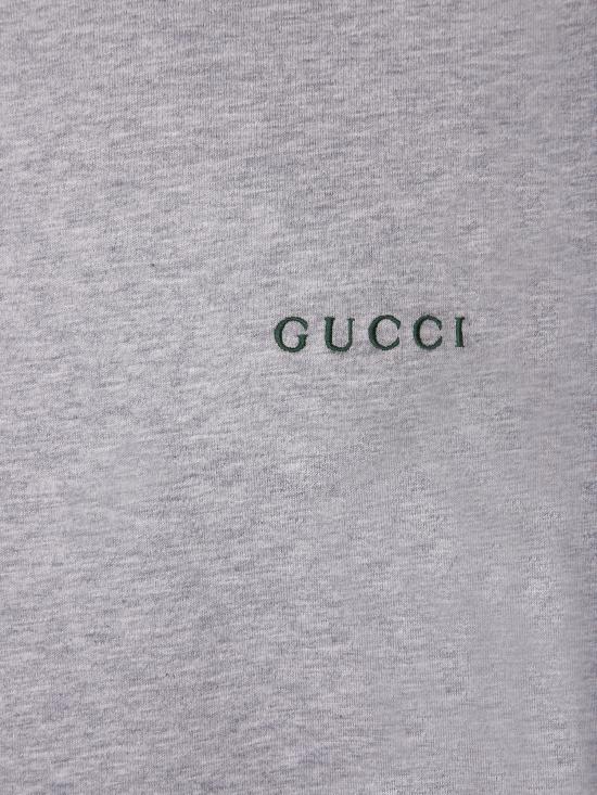 26FW 구찌 엠브로이더리 코튼 저지 티셔츠 835640 XJHCW 1183 Grey - GUCCI