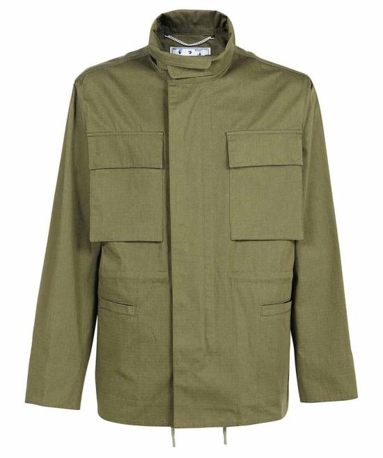  오프화이트 셔츠 OMEL021F21FAB0025555 GREEN