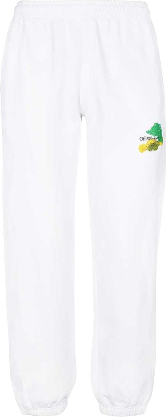  오프화이트 트레이닝/조거 팬츠 0MCH029S23FLE0020184 WHITE