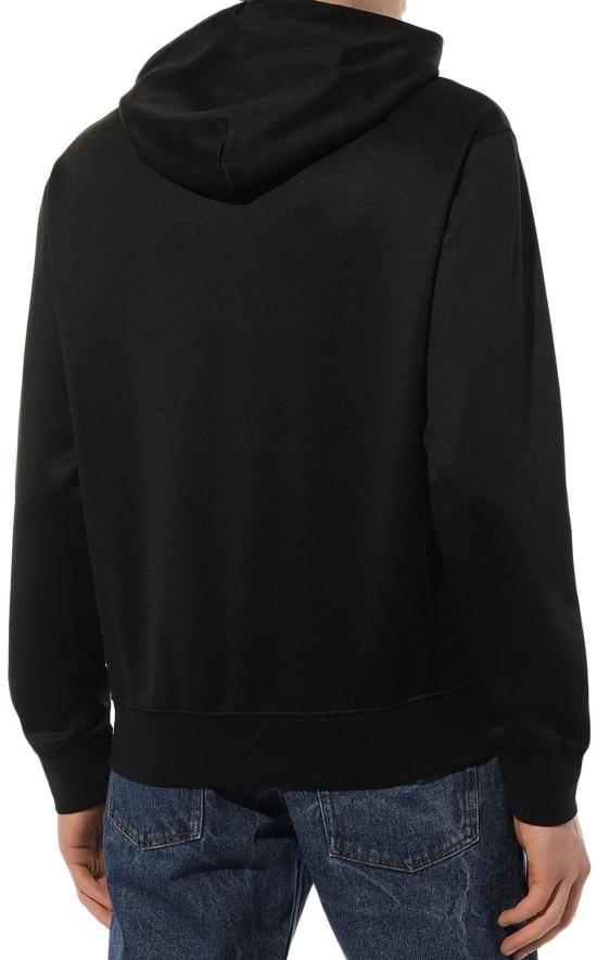 오프화이트 후드 티셔츠 0MBB097C99FLE0061020 BLACK - OFF WHITE