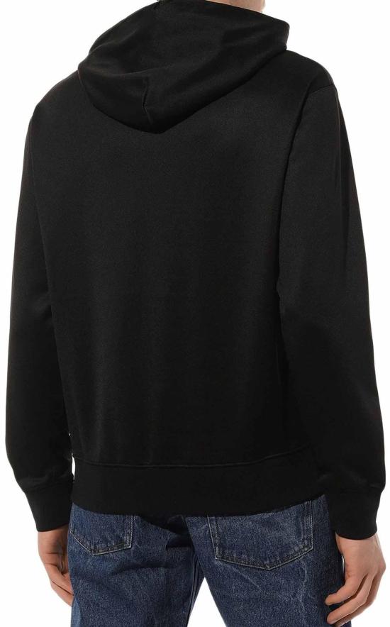  오프화이트 후드 티셔츠 0MBB097C99FLE0061020 BLACK - OFF WHITE