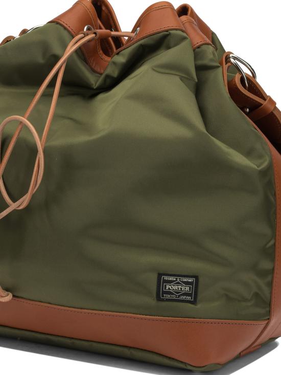 26SS 포터 드로스트링 레더 숄더백 381 0479930 Green - PORTER