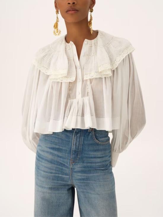 26SS 끌로에 셔츠 CH26SHT84040 107 White - CHLOE