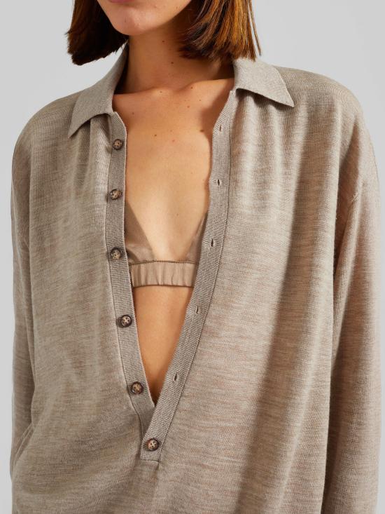 26SS 더프랭키샵 스웨터 TALA POFS21841239 Dove Grey - THE FRANKIE SHOP