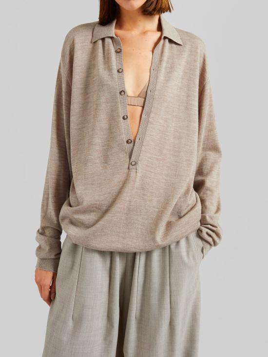 26SS 더프랭키샵 스웨터 TALA POFS21841239 Dove Grey - THE FRANKIE SHOP