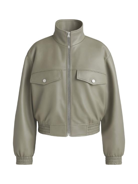 26SS 더프랭키샵 가죽 자켓 NOLITA JAFS22137430 Verde