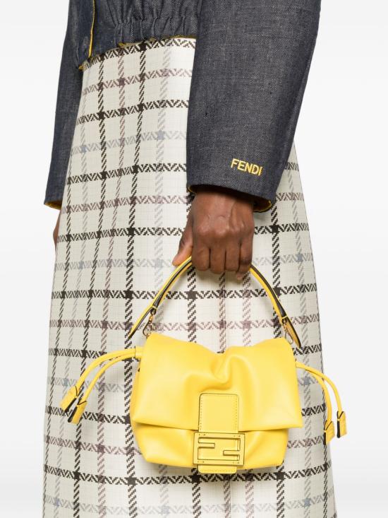 26SS 펜디 맘마 바게트 나파 레더 미니백 8BS105 ABVEF1TD0 Giallo - FENDI