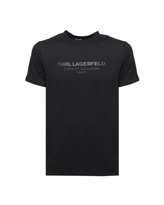  칼라거펠트 반팔 티셔츠 755057 532224 990 Black NERO