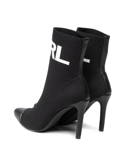  칼라거펠트 부츠 KL31361A K00 black Knit Textile NERO - KARL LAGERFELD