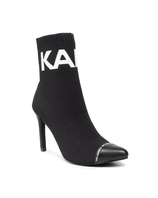 칼라거펠트 부츠 KL31361A K00 black Knit Textile NERO - KARL LAGERFELD