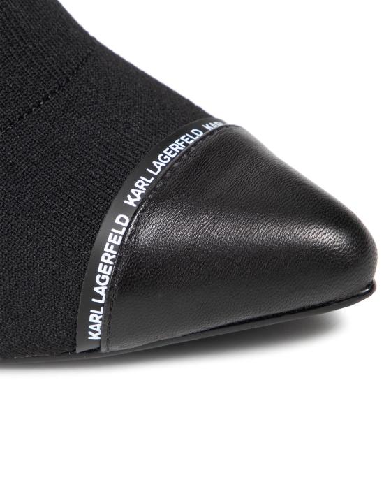  칼라거펠트 부츠 KL31361A K00 black Knit Textile NERO - KARL LAGERFELD
