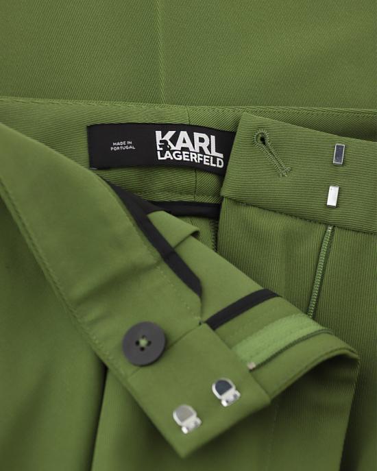  칼라거펠트 스트레이트 팬츠 236W1001 476 pesto green VERDE - KARL LAGERFELD