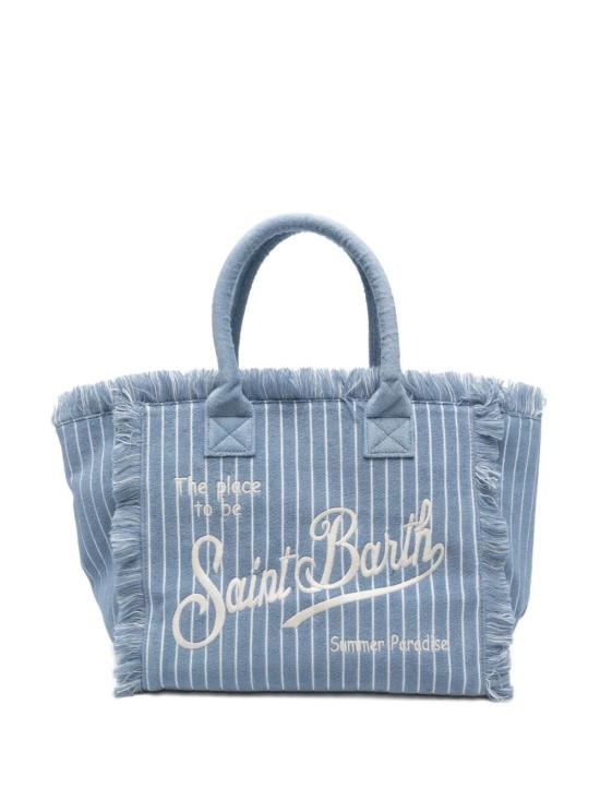 26SS 세인트바쓰 토트백 VANI007 07477L TERRY EMBOSSED STRIPES TINY V 36 EMB