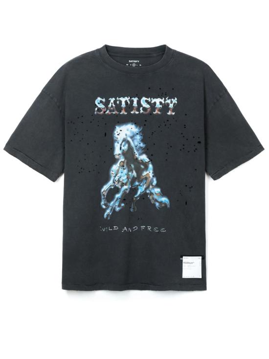 26SS 새티스파이 모스테크 티셔츠 11006 00A16 Aged black