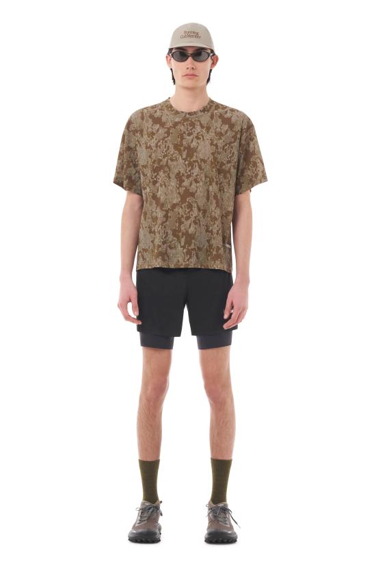 26SS 새티스파이 반팔 티셔츠 11079 59F01 Camo - SATISFY