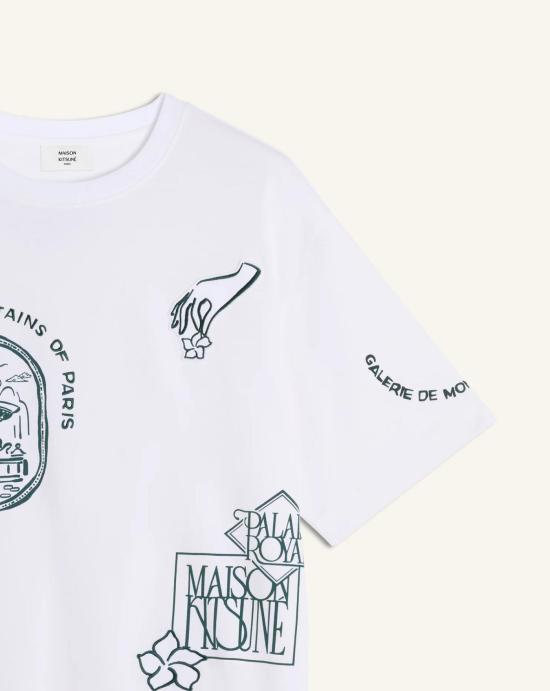 26SS 메종키츠네 반팔 티셔츠 QM00107KJ0119 P100 White - MAISON KITSUNE
