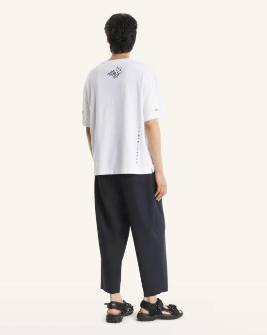 26SS 메종키츠네 반팔 티셔츠 QM00107KJ0119 P100 White - MAISON KITSUNE