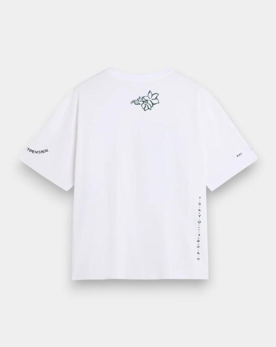 26SS 메종키츠네 반팔 티셔츠 QM00107KJ0119 P100 White - MAISON KITSUNE