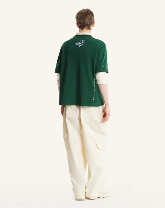 26SS 메종키츠네 반팔 티셔츠 QM00107KJ0119 P399 Green - MAISON KITSUNE