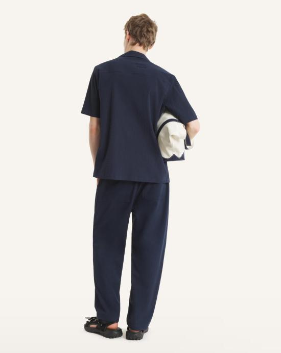 26SS 메종키츠네 반팔 셔츠 QM00407WC5082 0413 Classic navy - MAISON KITSUNE