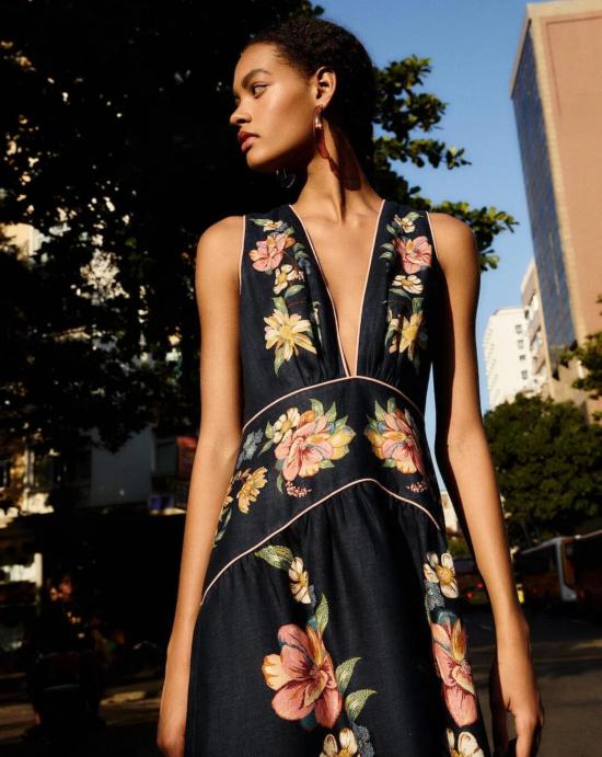 26SS 팜 리오 미디 원피스 353550 26059 MAIRA FLORAL Blue - FARM RIO