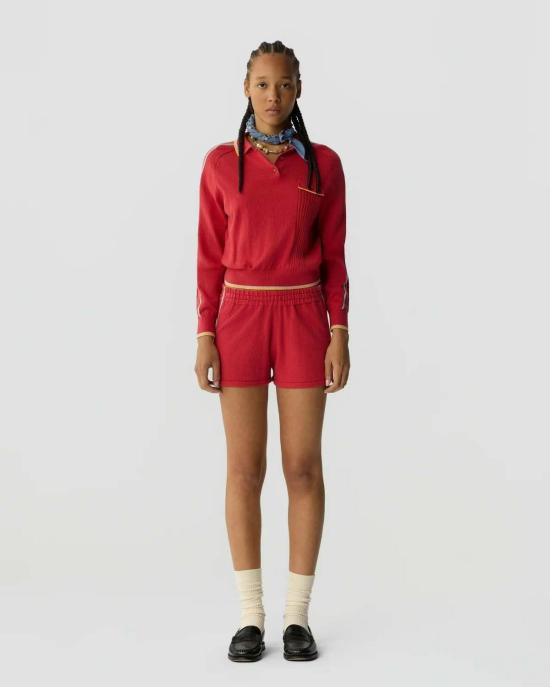  게스트 인 레지던스 긴팔 티셔츠 릴레이 폴로 캐시미어 코튼 블렌드 - GUEST IN RESIDENCE