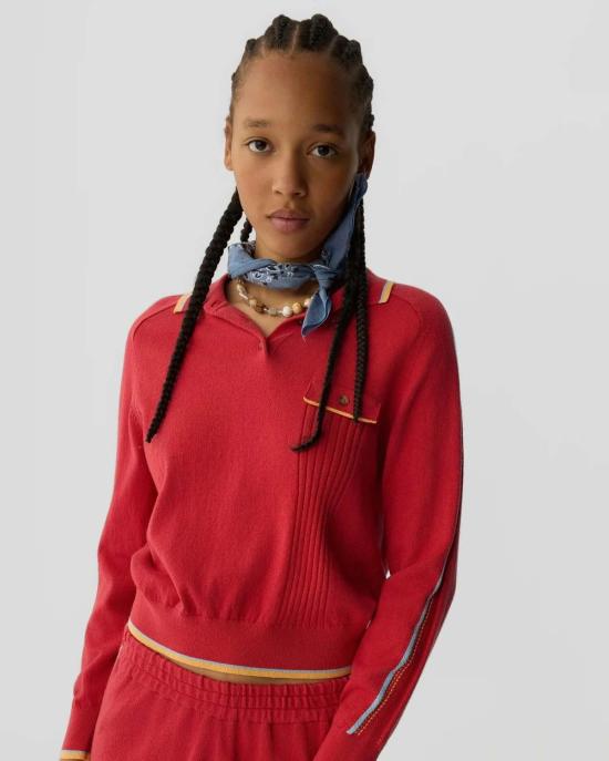  게스트 인 레지던스 긴팔 티셔츠 릴레이 폴로 캐시미어 코튼 블렌드