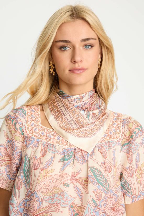  카바예로 머플러/스카프 르네 스카프 페이즐리 플로럴