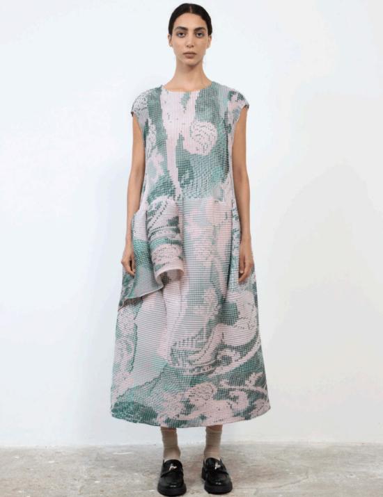  줄리아 호이어 롱 원피스 Julia Heuer 핸드플리츠 마야 드레스