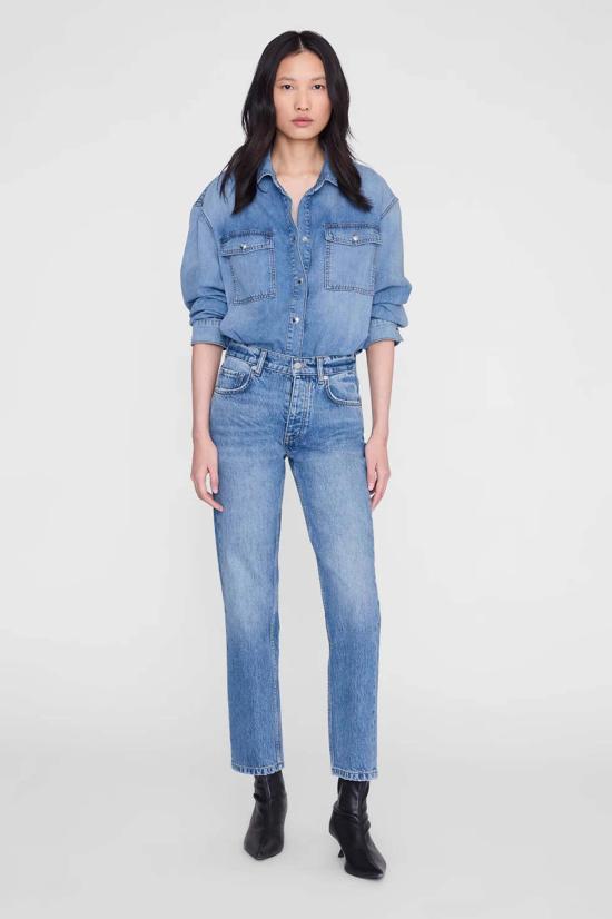  애니빙 데님 팬츠 아니네 빙 제인 진 캐스케이드 블루