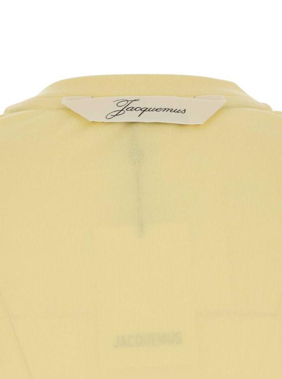  자크뮈스 반팔 티셔츠 르 티셔츠 벤타두 티셔츠 옐로우 - JACQUEMUS