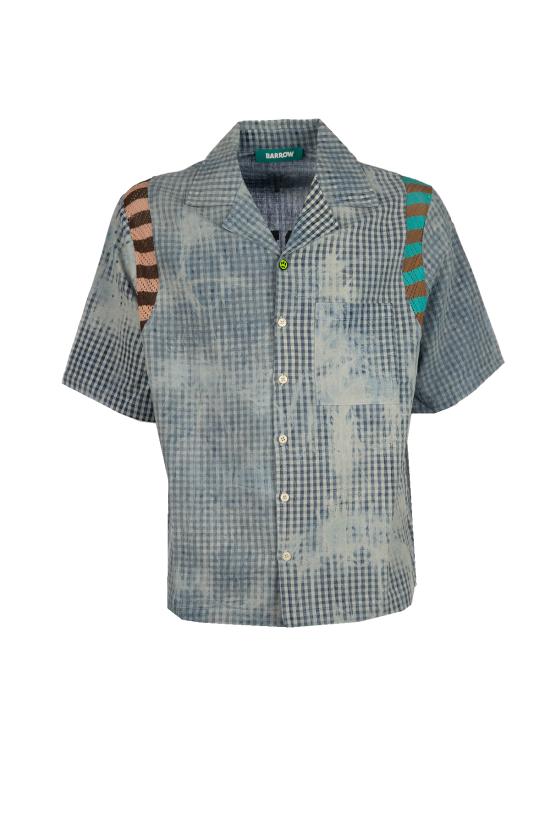 26SS 바로우 긴팔 셔츠 S6BWUASI055 172 DENIM BLU CHIARO LIGHT BLUE DENIM