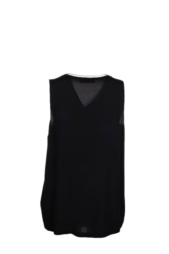 26SS 파비아나 필리피 민소매 티셔츠 TPD266F295L775 5146 Blu notte - FABIANA FILIPPI