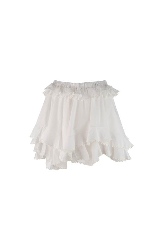 26SS 레 피유 드 에바 숏 스커트 09R60W9080C000 1000 OPTICAL WHITE