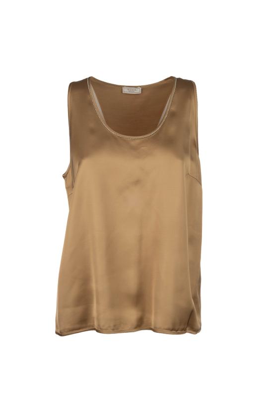 26SS 페세리코 민소매 티셔츠 A084816638 847 Oro