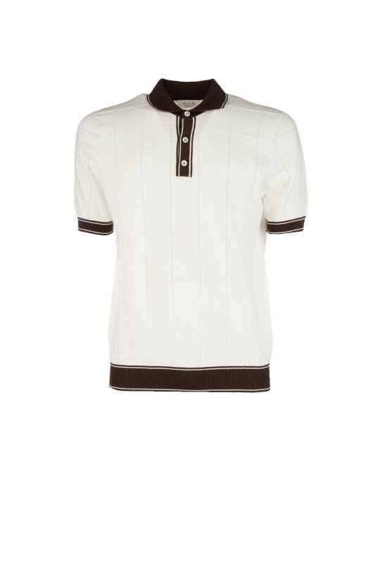 26SS 클락 폴로 티셔츠 CQ1200013 BIANCO Bianco