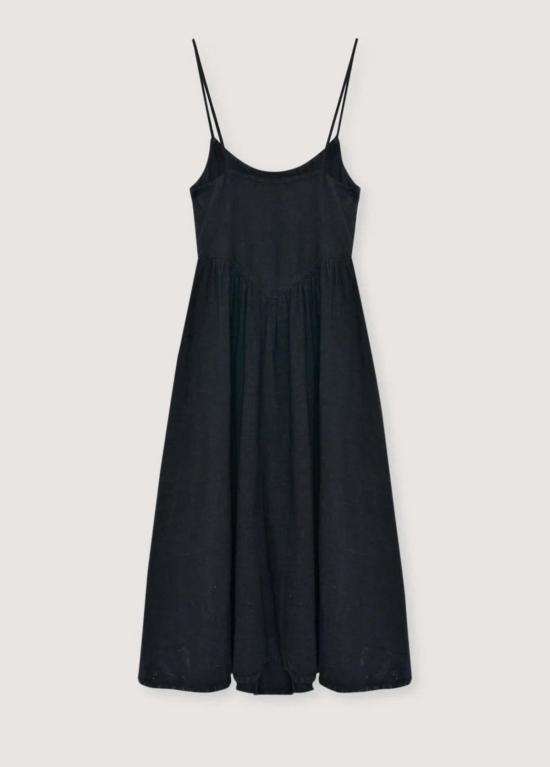  더뉴소사이어티 롱 원피스 뉴 소사이어티 리피아 드레스 미드나잇 블랙 - THE NEW SOCIETY